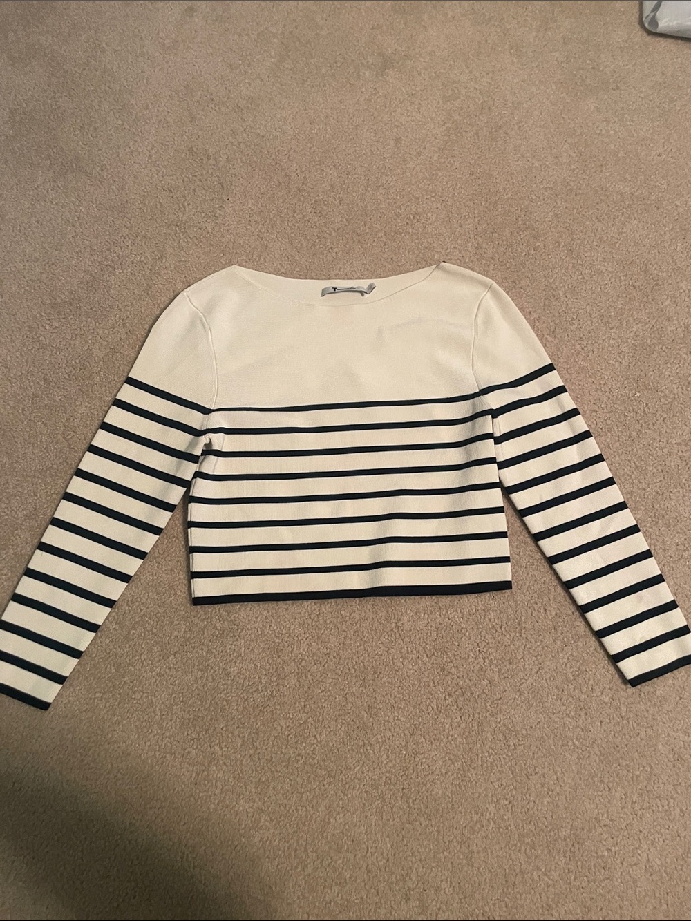 Alexander Wang Ivory Textured Knit Top